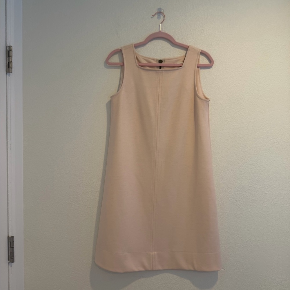 Diane von Furstenberg - Square Neckline Mini Dress - Size 6 - Cream